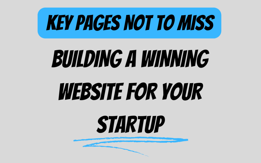 Startup pages that you must have on your business website